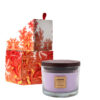 Duftkerze Lavendel mit Geschenkverpackung Gelb Orange